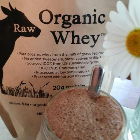 Raw Cacao Peanut Butter Whey Smoothie, YUM!
